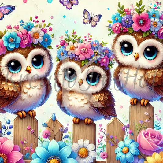 Coverpaper Eulen Trio 10er Pack