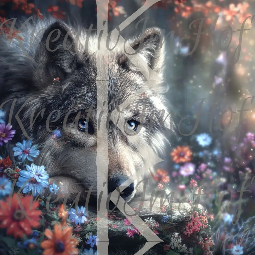 Coverpaper friedlicher Wolf 10er Pack