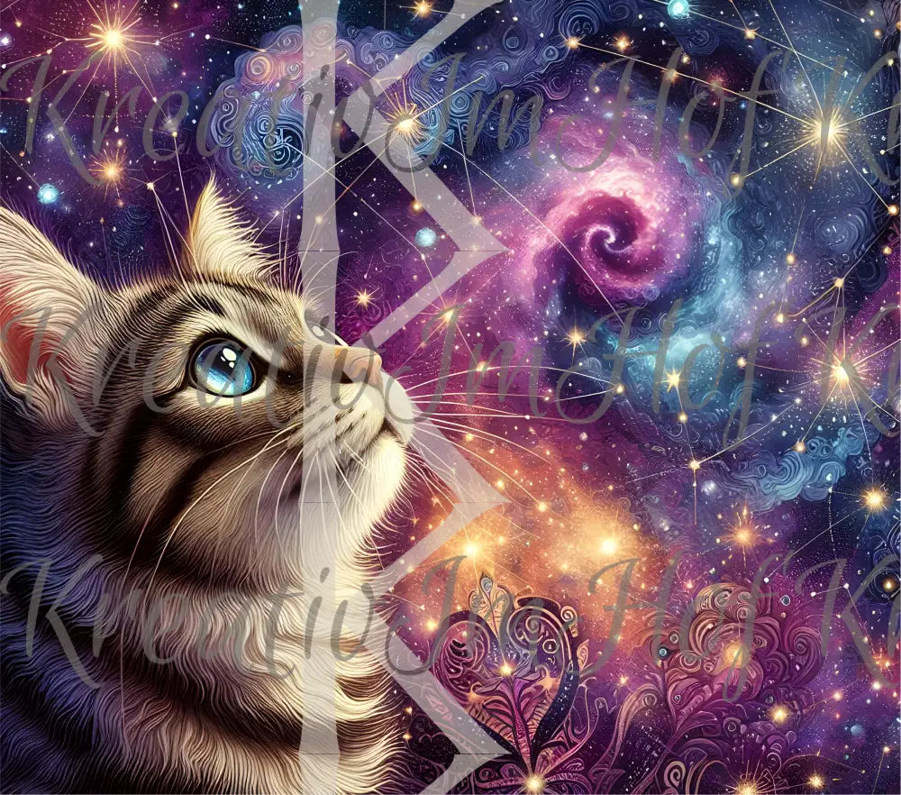 Coverpaper Galaxy Katze 10er Pack