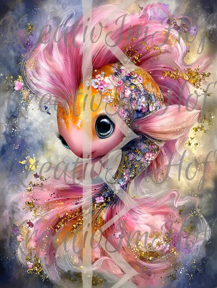 Coverpaper Glitzerfisch 10er Pack