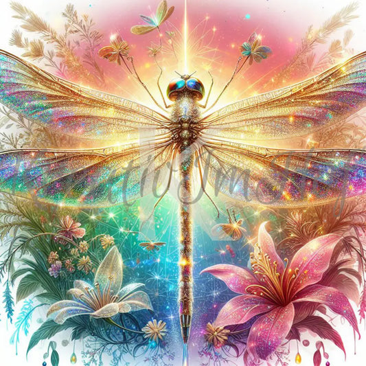 Coverpaper Glitzerlibelle 10er Pack