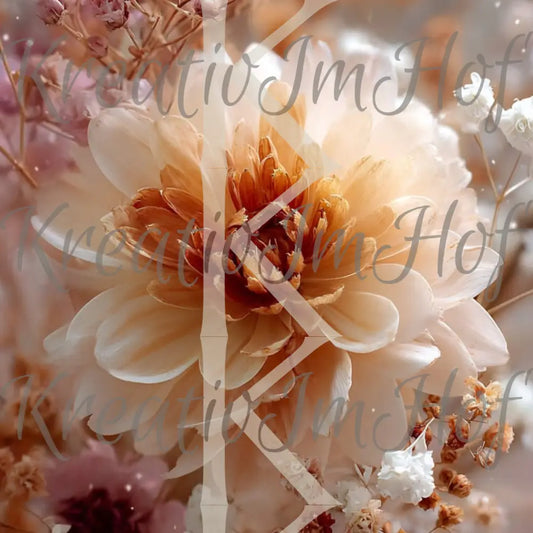 Coverpaper golden Flower 10er Pack