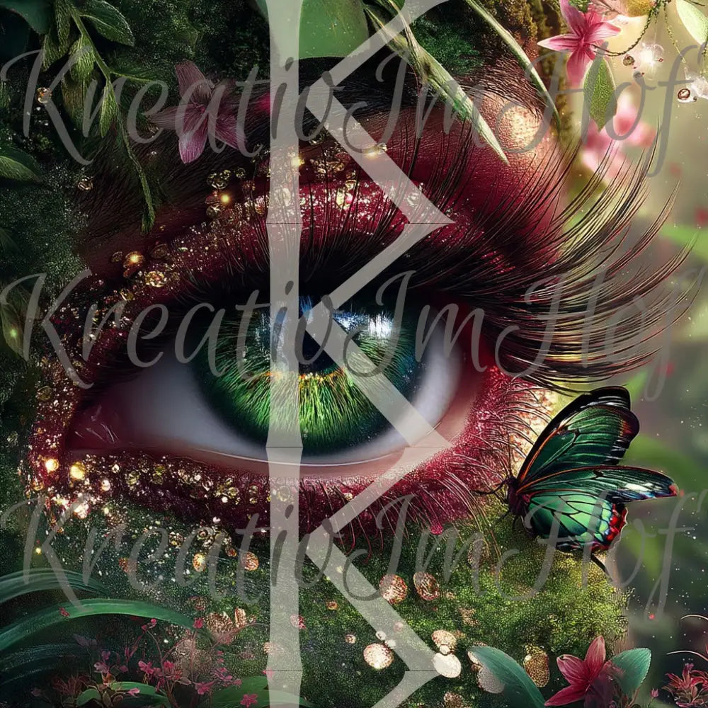 Coverpaper Grünes Auge der Natur 10er Pack