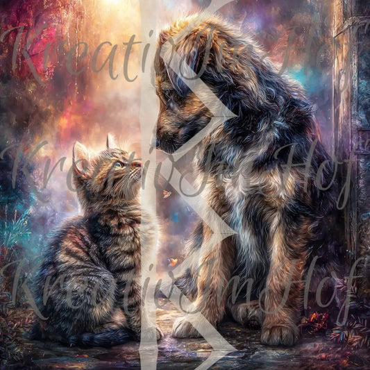 Coverpaper Hund und Katz 10er Pack