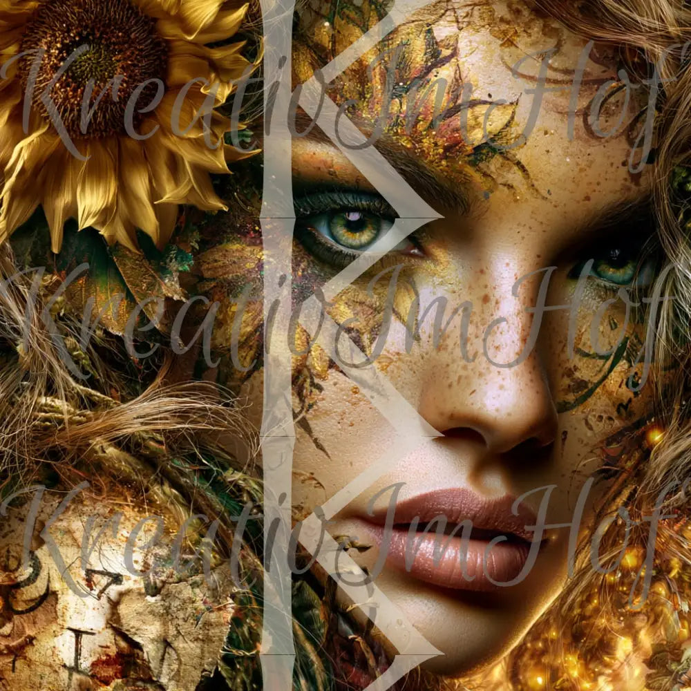 Coverpaper Königin der Sonnenblumen 10er Pack