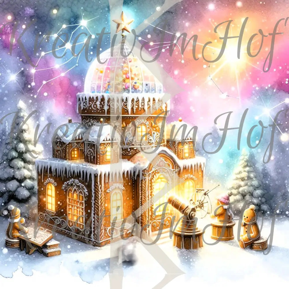 Coverpaper Lebkuchenschloss 10er Pack