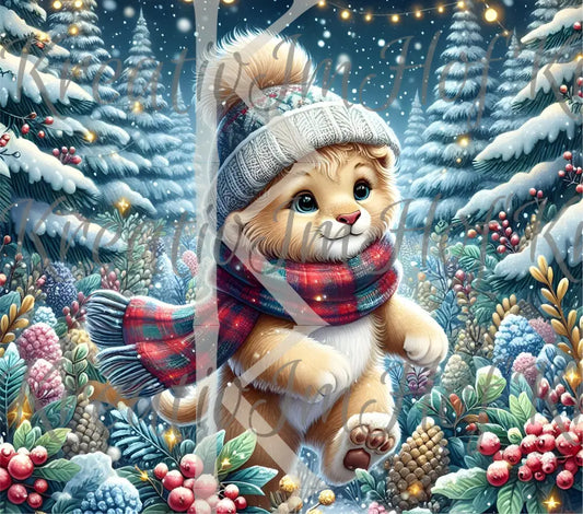 Coverpaper Leon im Schnee 10er Pack