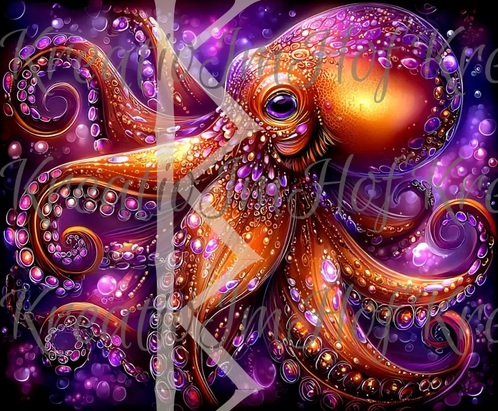 Coverpaper lila Oktopus 10er Pack