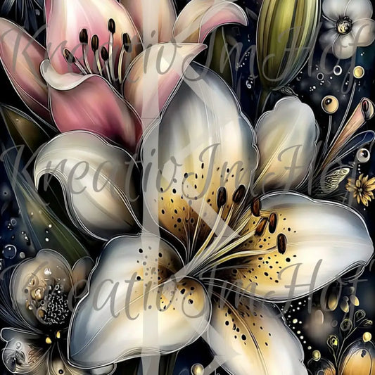 Coverpaper Lilienpaar 10er Pack