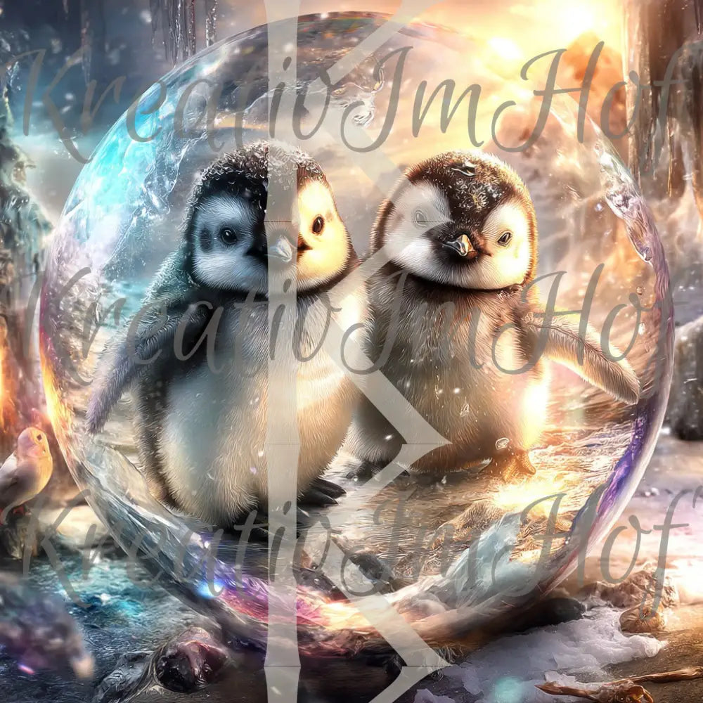 Coverpaper Pinguinpärchen 10er Pack