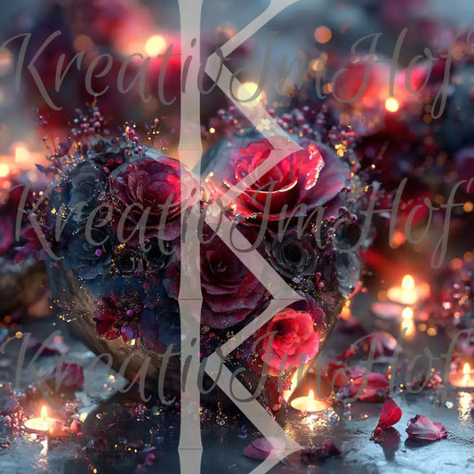 Coverpaper Rosen Liebe 10er Pack