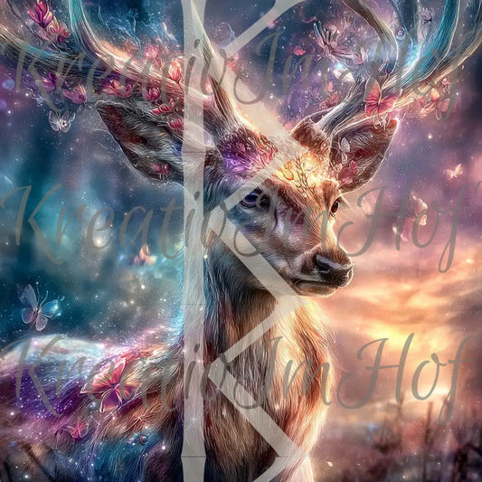 Coverpaper Schmetterlings Hirsch 10er Pack