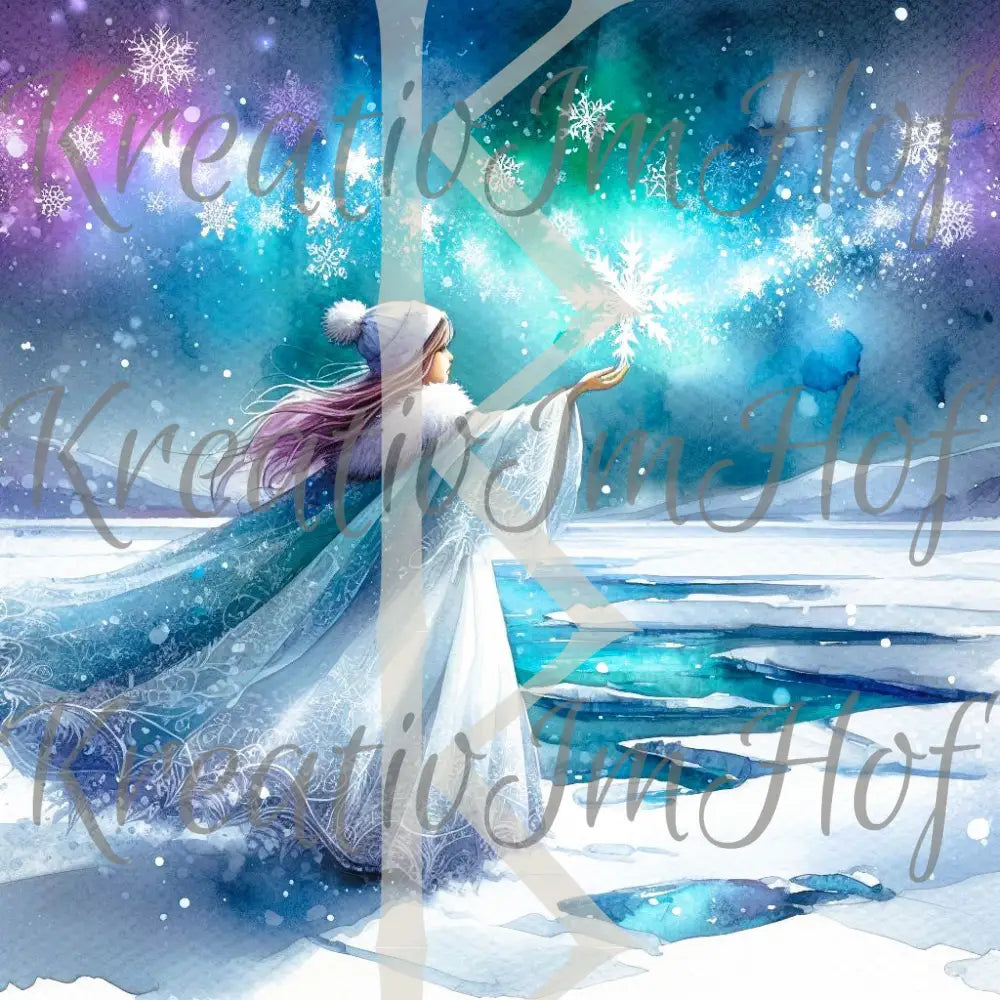 Coverpaper Schneeengel 10er Pack