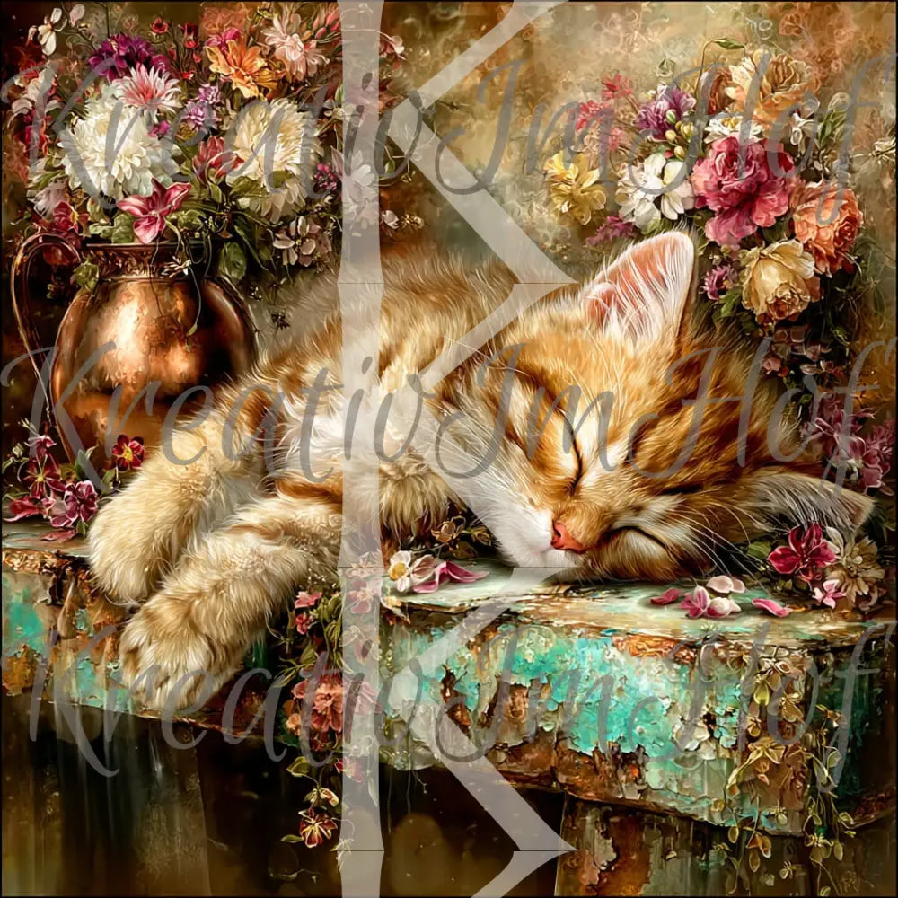 Coverpaper sleepy Cat 10er Pack
