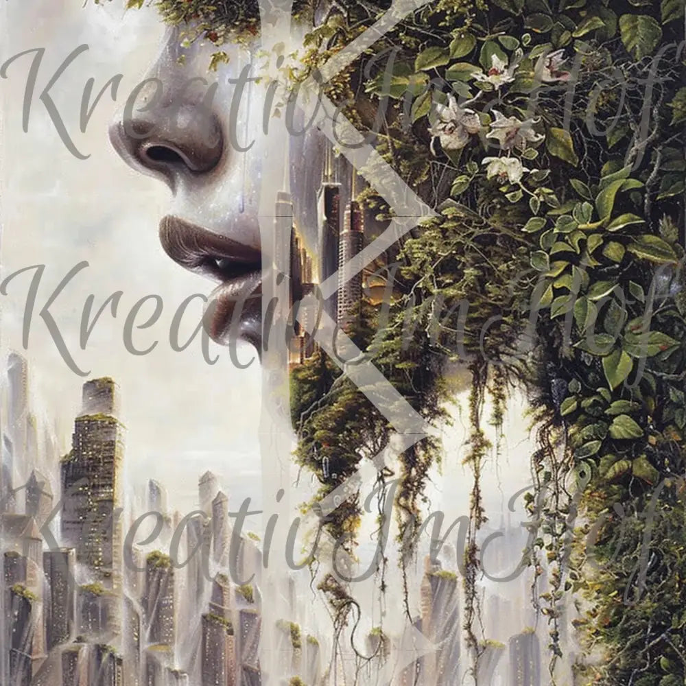 Coverpaper Stadt im Gesicht 10er Pack