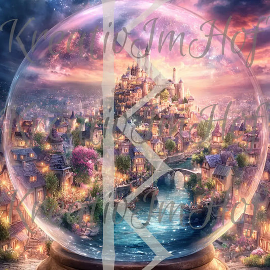 Coverpaper Stadt in der Kugel 10er Pack