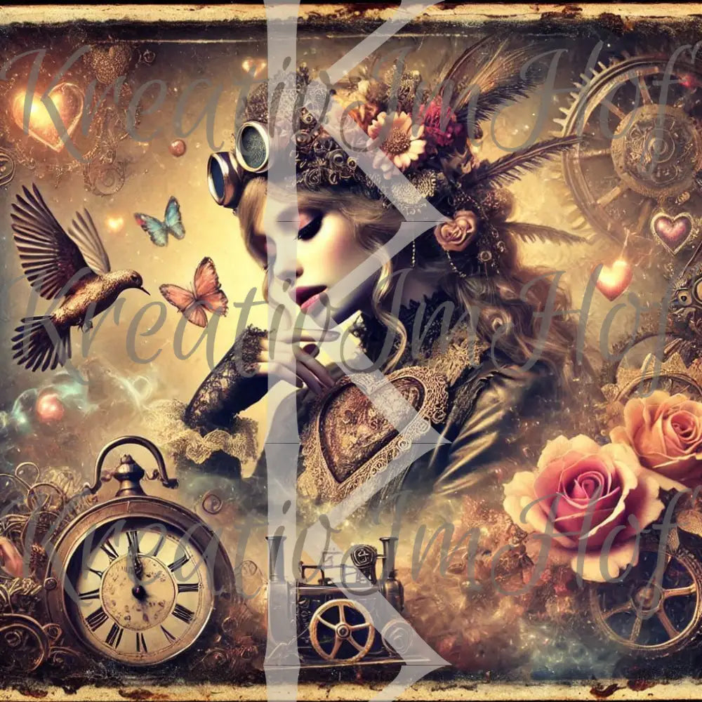 Coverpaper Steampunk Girl 10er Pack
