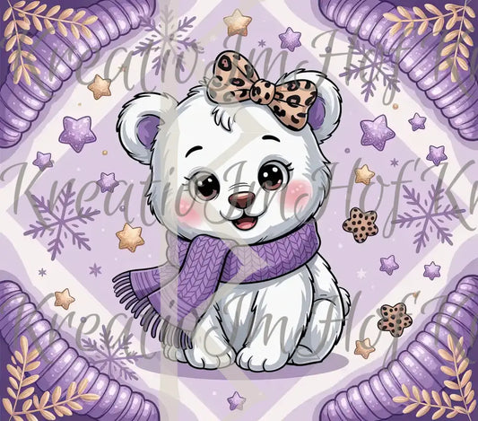 Coverpaper süße Eisbärin 10er Pack