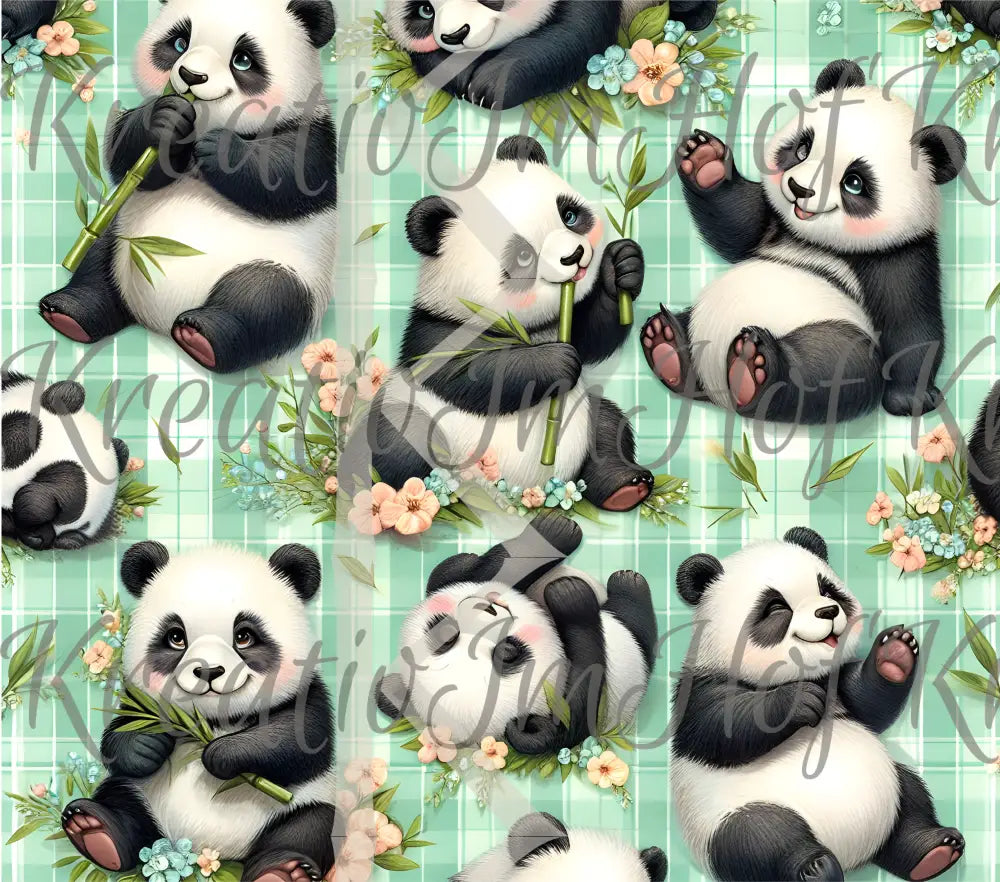 Coverpaper süße Pandas 10er Pack