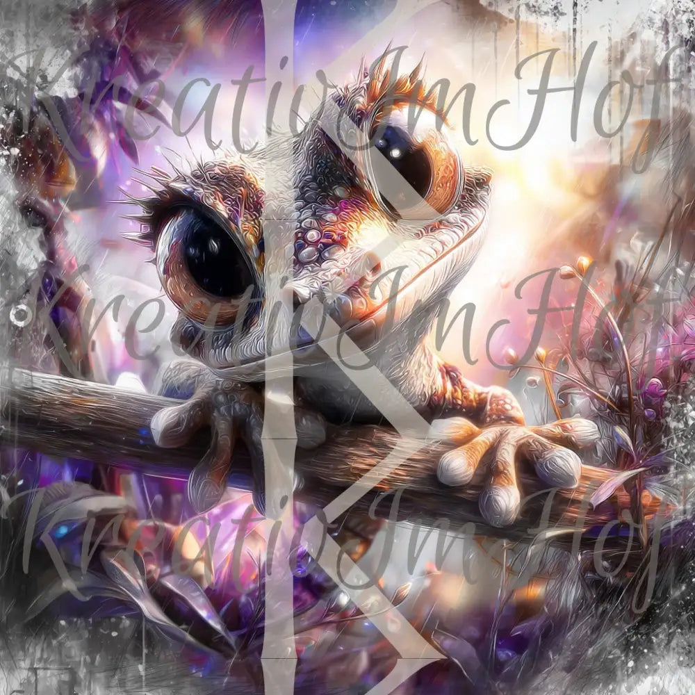 Coverpaper süßer Gecko 10er Pack