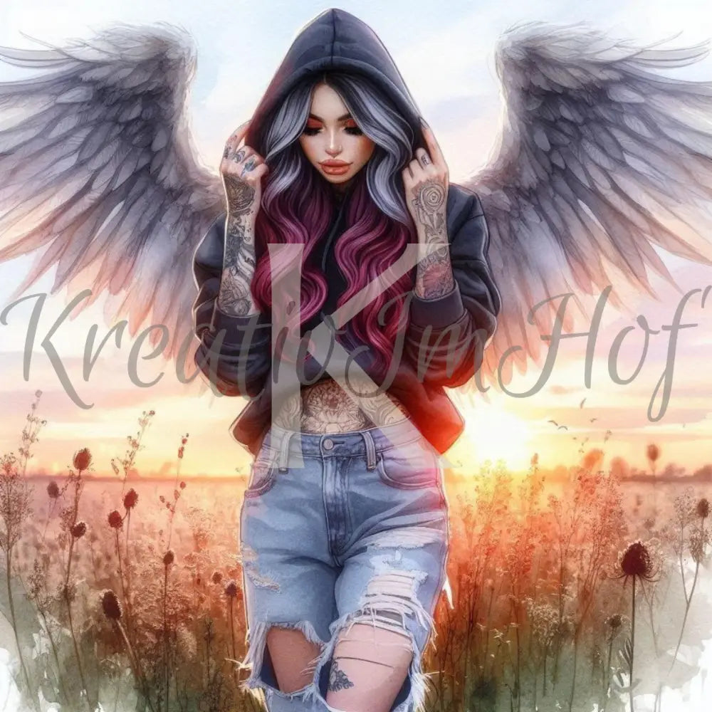 Coverpaper Tattoo Angel 10er Pack