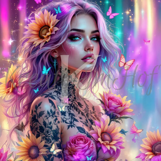 Coverpaper Tattoo Lady 10er Pack