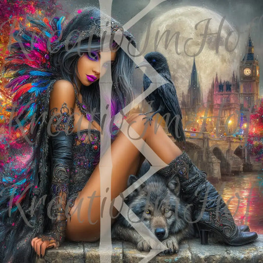 Coverpaper The beauty and the raven 10er Pack