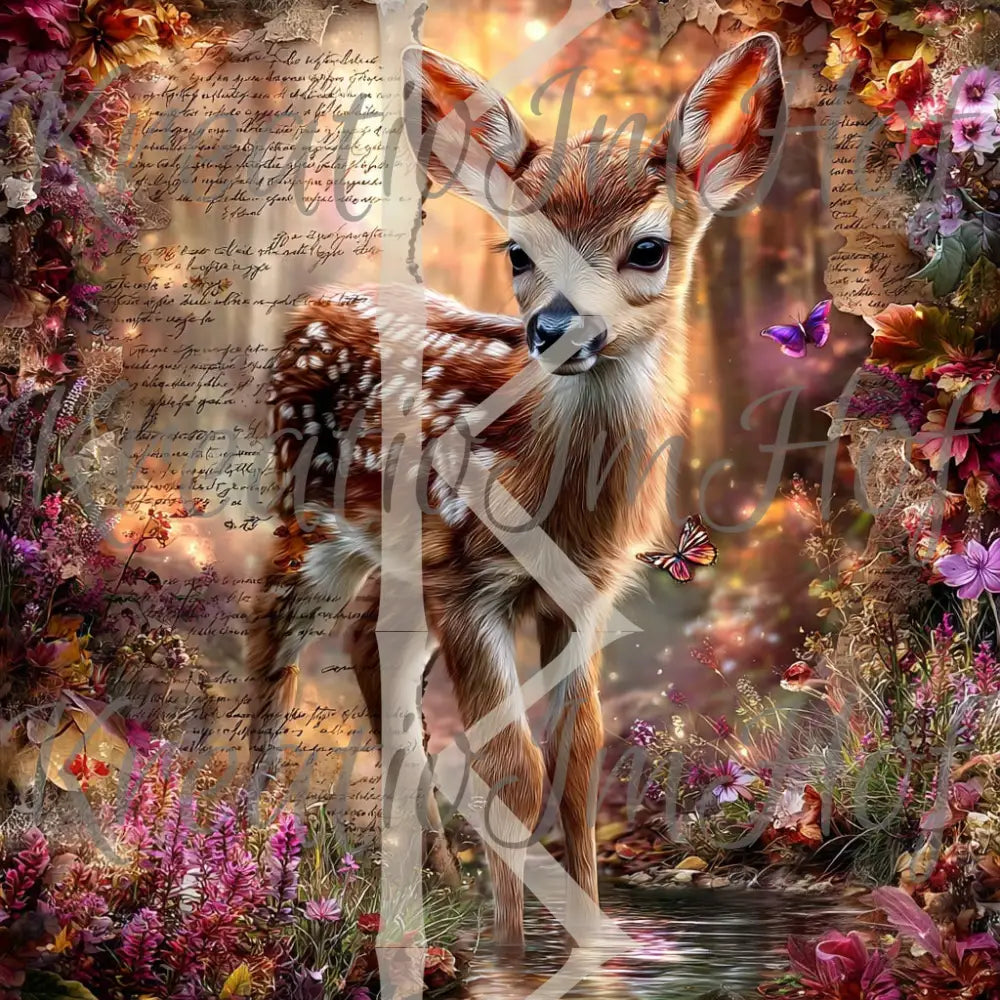 Coverpaper Vintage Bambi 10er Pack