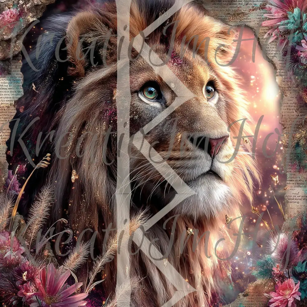 Coverpaper Vintage Löwe 10er Pack