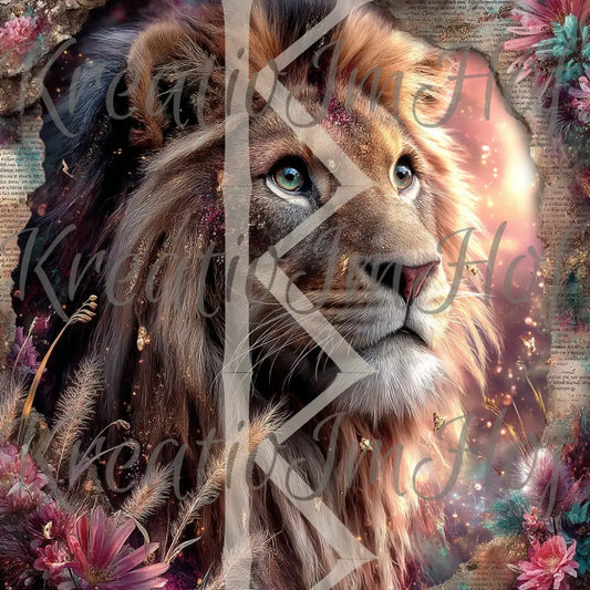 Coverpaper Vintage Löwe 10er Pack