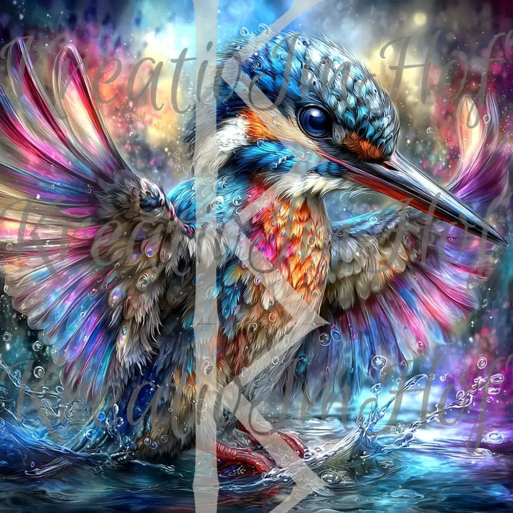 Coverpaper Vögelchen im Wasser 10er Pack