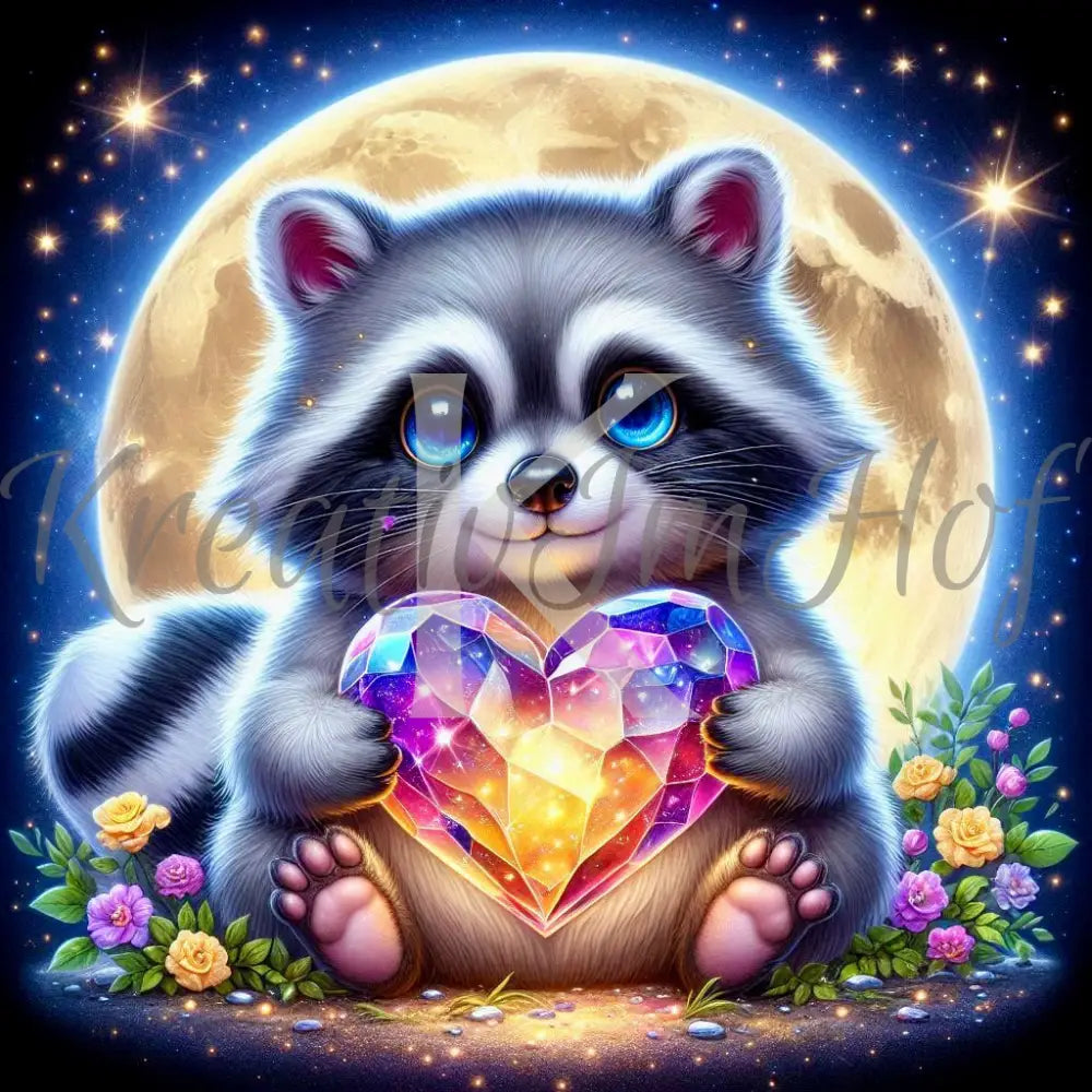 Coverpaper Waschbärherz 10er Pack