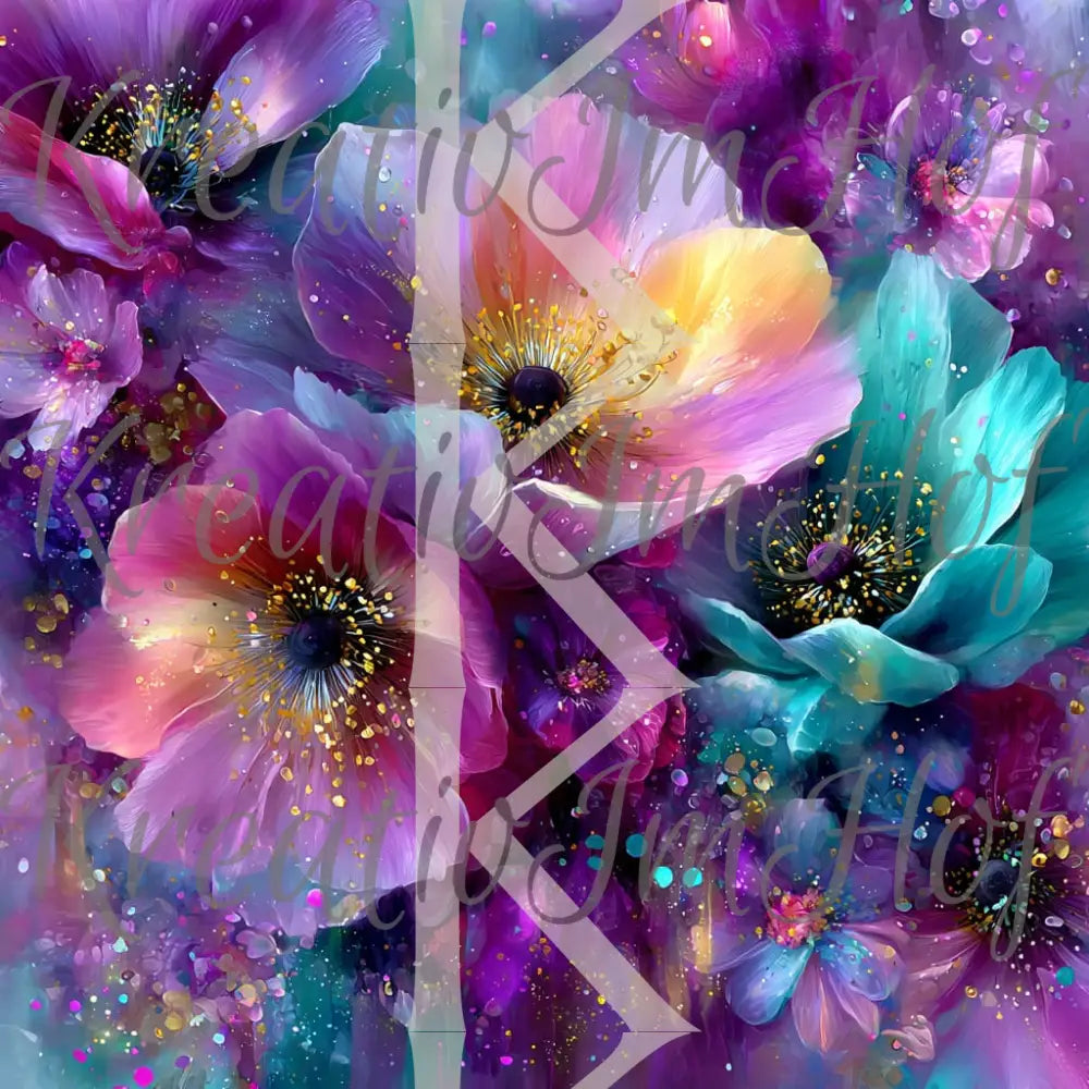 Coverpaper Watercolorflower No.1 10er Pack