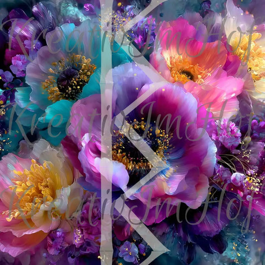 Coverpaper Watercolorflower No.2 10er Pack