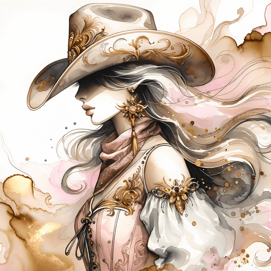 Coverpaper Cowgirl 10er Pack