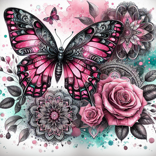 Coverpaper Flower Butterfly 10er Pack