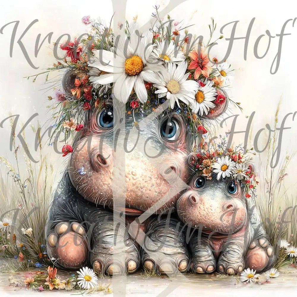 Silver Special Happy Hippo Family 10er Pack