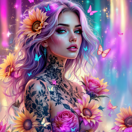 Coverpaper Tattoo Lady 10er Pack